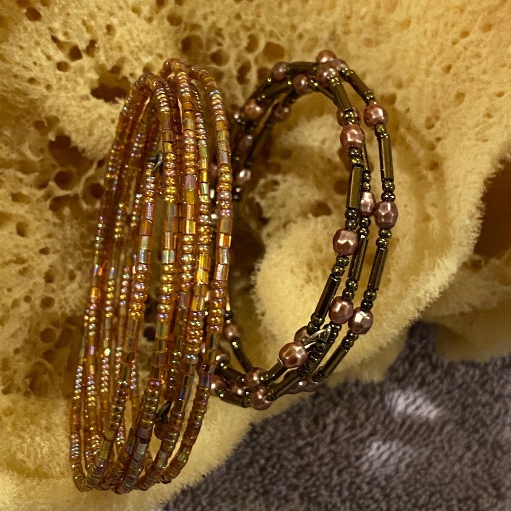 Two Sparkling Bead Bracelets